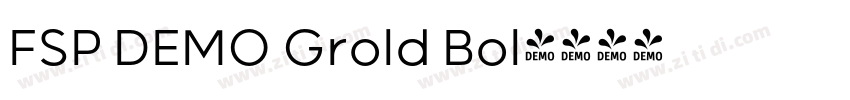 FSP DEMO Grold Bol字体转换 FSP DEMO Grold Bol字体转换